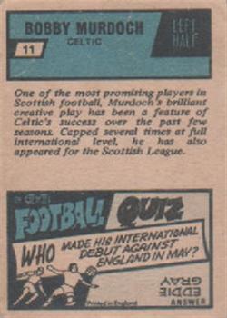 1969-70 A&BC Footballer (Scottish) #11 Bobby Murdoch Back