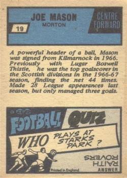 1969-70 A&BC Footballer (Scottish) #19 Joe Mason Back
