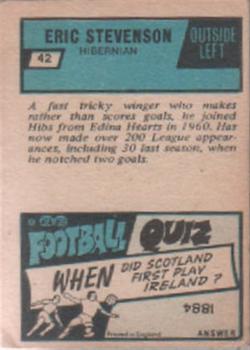 1969-70 A&BC Footballer (Scottish) #42 Eric Stevenson Back