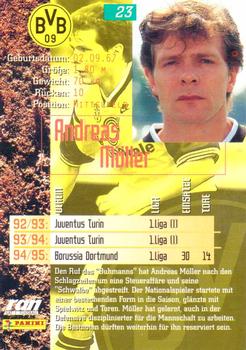 1995-96 Panini Bundesliga #23 Andreas Möller Back