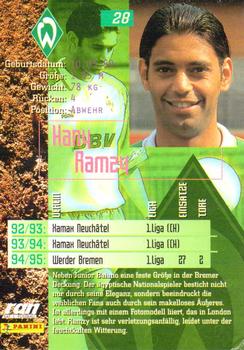 1995-96 Panini Bundesliga #28 Hany Ramzy Back