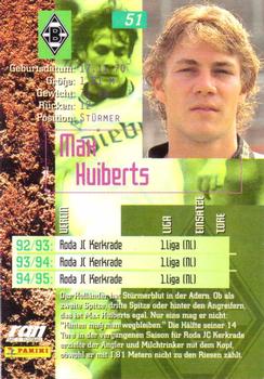 1995-96 Panini Bundesliga #51 Max Huiberts Back