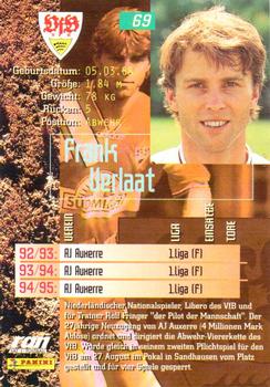 1995-96 Panini Bundesliga #69 Frank Verlaat Back