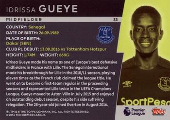 2018 Topps Platinum Premier League #33 Idrissa Gueye Back