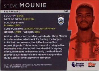 2018 Topps Platinum Premier League #148 Steve Mounie Back