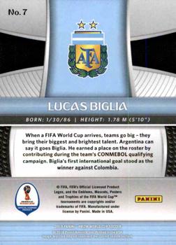 2018 Panini Prizm FIFA World Cup #7 Lucas Biglia Back