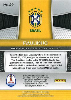 2018 Panini Prizm FIFA World Cup #29 Paulinho Back