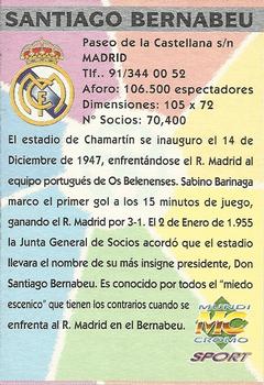 1997-98 Mundicromo Sport Las Fichas de La Liga #3 Santiago Bernabeu Stadium Back