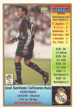 1997-98 Mundicromo Sport Las Fichas de La Liga #6 Canizares Back