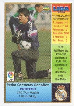 1997-98 Mundicromo Sport Las Fichas de La Liga #6 Contreras Back