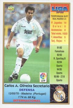 1997-98 Mundicromo Sport Las Fichas de La Liga #7 Secretario Back