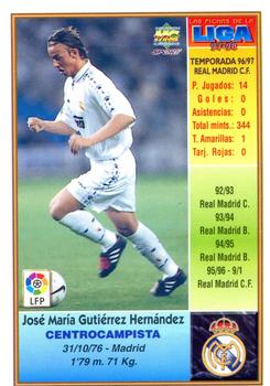 1997-98 Mundicromo Sport Las Fichas de La Liga #17 Guti Back