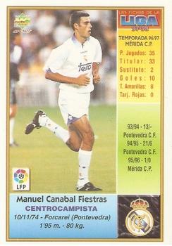 1997-98 Mundicromo Sport Las Fichas de La Liga #17 Manuel Canabal Back