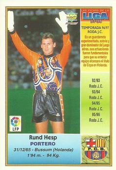 1997-98 Mundicromo Sport Las Fichas de La Liga #26 Hesp Back