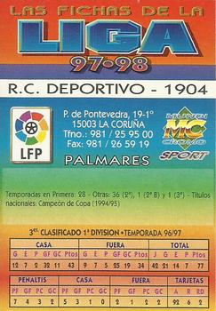 1997-98 Mundicromo Sport Las Fichas de La Liga #43 Escudo Back
