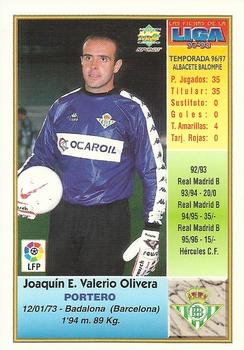 1997-98 Mundicromo Sport Las Fichas de La Liga #69 Valerio Back