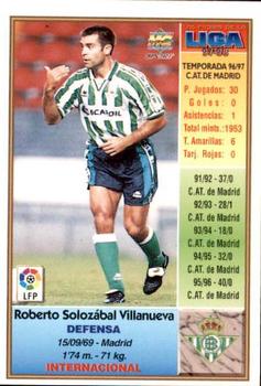 1997-98 Mundicromo Sport Las Fichas de La Liga #72 Solozabal Back