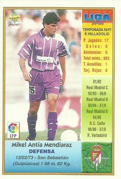 1997-98 Mundicromo Sport Las Fichas de La Liga #141 Antia Back