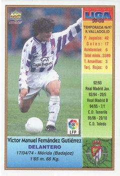1997-98 Mundicromo Sport Las Fichas de La Liga #146 Victor Back