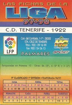 1997-98 Mundicromo Sport Las Fichas de La Liga #169 Escudo Back