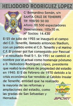 1997-98 Mundicromo Sport Las Fichas de La Liga #171 Estadio Heliodoro Rodriguez Lopez Back