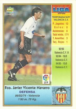 1997-98 Mundicromo Sport Las Fichas de La Liga #202 Javi Navarro Back