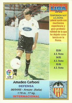 1997-98 Mundicromo Sport Las Fichas de La Liga #205 Carboni Back