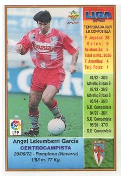 1997-98 Mundicromo Sport Las Fichas de La Liga #224 Lekumberri Back