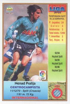 1997-98 Mundicromo Sport Las Fichas de La Liga #243 Pralija Back