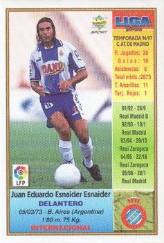 1997-98 Mundicromo Sport Las Fichas de La Liga #252 Esnaider Back