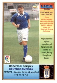 1997-98 Mundicromo Sport Las Fichas de La Liga #348 Pompei Back