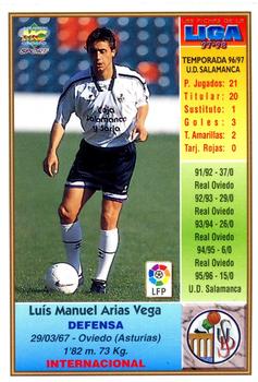 1997-98 Mundicromo Sport Las Fichas de La Liga #386a Luis Manuel Back