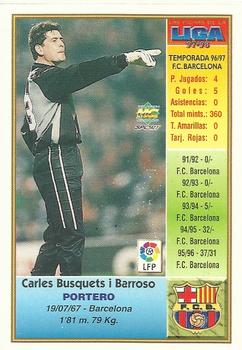 1997-98 Mundicromo Sport Las Fichas de La Liga #27 Busquets Back