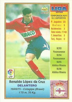 1997-98 Mundicromo Sport Las Fichas de La Liga #60 Renaldo Back
