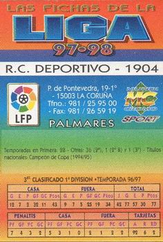1997-98 Mundicromo Sport Las Fichas de La Liga #43 Escudo Back