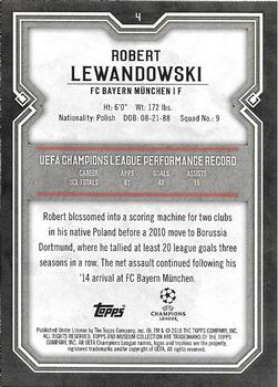2017-18 Topps Museum Collection UEFA Champions League #4 Robert Lewandowski Back