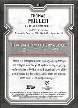 2017-18 Topps Museum Collection UEFA Champions League #68 Thomas Müller Back