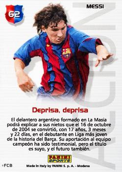 2004-05 Panini Megacracks Barca Campeón / Campió #62 Messi Back