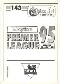 1994-95 Merlin's Premier League 95 #143 Action Photo 1 Back