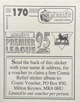 1994-95 Merlin's Premier League 95 #170 Badge Back
