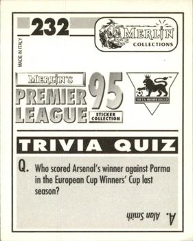 1994-95 Merlin's Premier League 95 #232 Neil Lewis Back