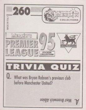 1994-95 Merlin's Premier League 95 #260 John Barnes Back