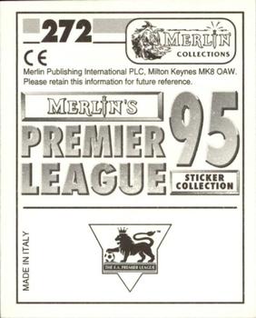 1994-95 Merlin's Premier League 95 #272 Keith Curle Back