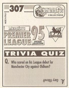 1994-95 Merlin's Premier League 95 #307 Ryan Giggs Back