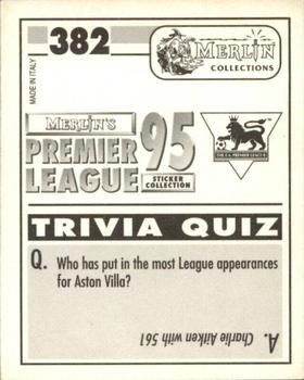 1994-95 Merlin's Premier League 95 #382 Bryan Roy Back