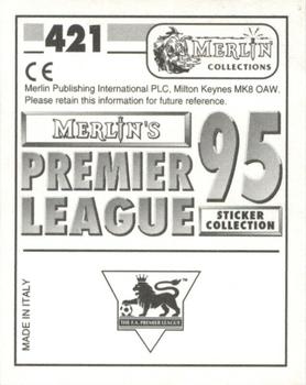 1994-95 Merlin's Premier League 95 #421 Klas Ingesson Back