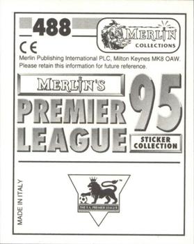 1994-95 Merlin's Premier League 95 #488 Alvin Martin Back