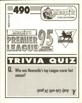 1994-95 Merlin's Premier League 95 #490 Keith Rowland Back