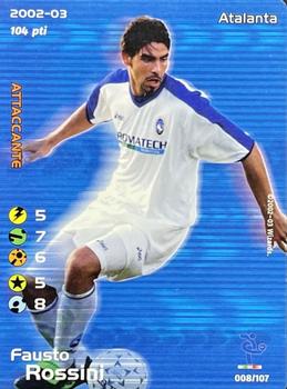 2002 Wizards Football Champions 2002-03 Italy #8 Fausto Rossini Front