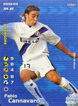2002 Wizards Football Champions Calciomercato #36 Fabio Cannavaro Front